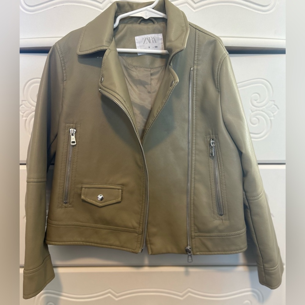 Zara faux leather jacket